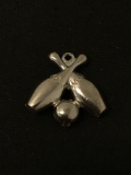 Bowling Sterling Silver Charm Pendant