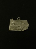 Keystone State Pennsylvania Sterling Silver Charm Pendant