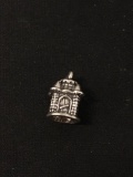 Petite Castle Sterling Silver Charm Pendant