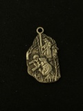 George Rogers Clark High Detail Sterling Silver Charm Pendant
