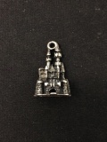 Disneyland Castle Sterling Silver Charm Pendant