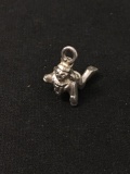 Hindu Crawling God Sterling Silver Charm Pendant