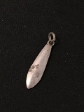 Tie Sterling Silver Charm Pendant