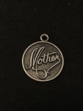Danecraft Vintage MOTHER Sterling Silver Charm Pendant