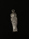 Egyptian Mummy Sterling Silver Charm Pendant