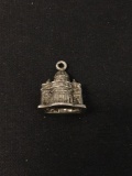 Capitol Building Sterling Silver Charm Pendant