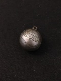 Croatian Fraternal Union Vintage Basketball Sterling Silver Charm Pendant