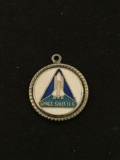 NASA Space Shuttle Sterling Silver Charm Pendant