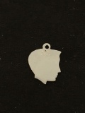 Boy Silhouette Sterling Silver Charm Pendant