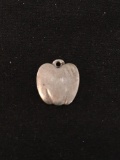 Apple Modernist Sterling Silver Charm Pendant