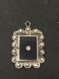 Vintage Art Deco Designed Sterling Silver Charm Pendant