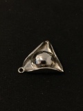 3 Pointed Revolutionary War Hat Sterling Silver Charm Pendant