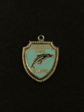 Rehoboth Beach Delaware Shield Sterling Silver Charm Pendant