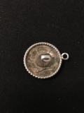 Sombrero Sterling Silver Charm Pendant