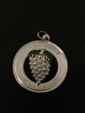 Reedley California Sterling Silver Charm Pendant