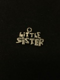 Little Sister Sterling Silver Charm Pendant