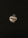 Petie Amour Heart Sterling Silver Charm Pendant