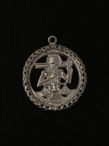 Balance Scale Sterling Silver Charm Pendant