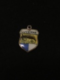 REU Lucerne Coat of Arms 800 Sterling Silver Charm Pendant