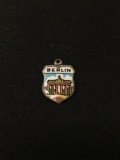 REU Rare Berlin 800 Sterling Silver Charm Pendant