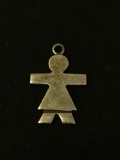 SILVER WORLD Person Global Sterling Silver Charm Pendant