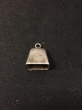 Cowbell Sterling Silver Charm Pendant