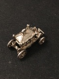 Cinderella Style Carriage Sterling Silver Charm Pendant