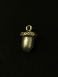 Small Acorn Sterling Silver Charm Pendant