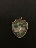 Hueston Woods State Park Ohio Sterling Silver Charm Pendant