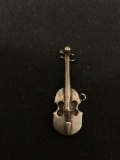 Violin Sterling Silver Charm Pendant