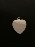 Heart Toggle Sterling Silver Charm Pendant