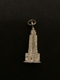 Empire State Building 3D Sterling Silver Charm Pendant