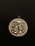 Christmas Bells Sterling Silver Charm Pendant