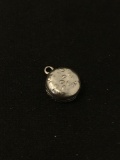 3D American Cheeseburger Sterling Silver Charm Pendant