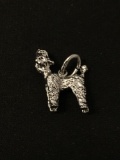 Petite Poodle Sterling Silver Charm Pendant