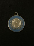 United Nations Sterling Silver Charm Pendant