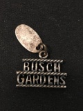 Busch Gardens Florida Sterling Silver Charm Pendant