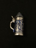 German Stein Sterling Silver Charm Pendant