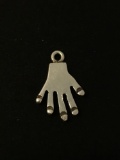 Hand Sterling Silver Charm Pendant