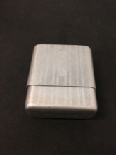 Vintage Park Sherman Co. Springfield Illinois Cigarette Pack Holder  Stainless Steel