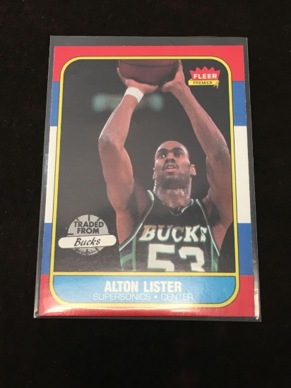 1986-87 Fleer #64 Alton Lister Sonics Vintage Basketball Card