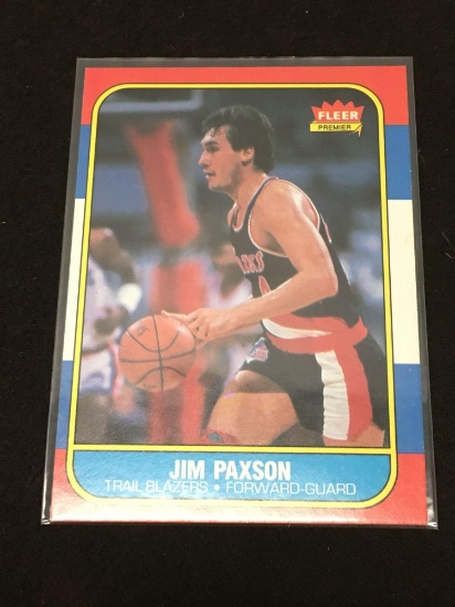 1986-87 Fleer #85 Jim Paxson Trail Blazers Vintage Basketball Card