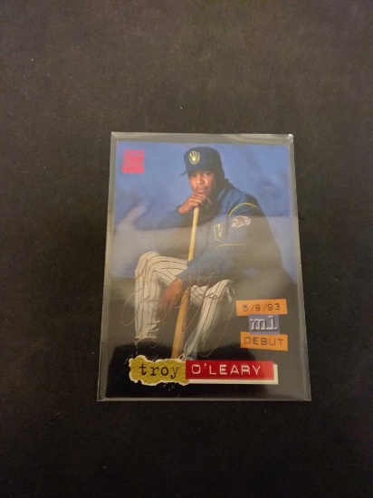 Signed Baseball Card from Collectors Autograph Estate - Troy O'Leary Brewers
