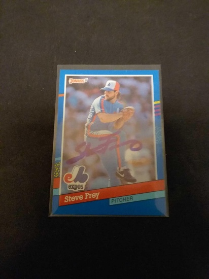 Signed Baseball Card from Collectors Autograph Estate - Steve Frey Expos
