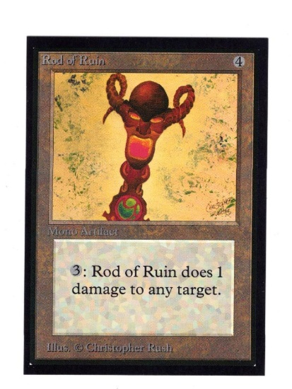 MTG Magic the Gathering ROD OF RUIN Collectors Edition Trading Card