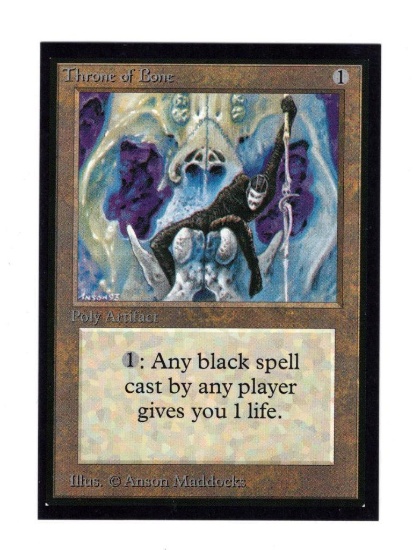 MTG Magic the Gathering THRONE OF BONE Collectors Edition Trading Card