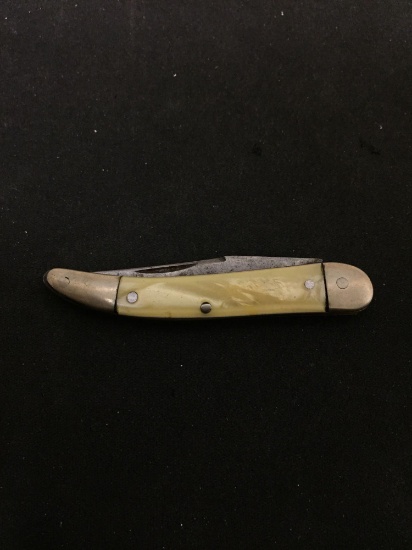 Vintage Shell Handled Small Pocket Knife