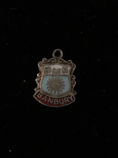 BANBURY COAT OF ARMS - Silver Plated Charm