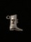 Texas Tech Cowboy Boot Sterling Silver Charm Pendant