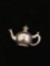 Teapot Sterling Silver Charm Pendant
